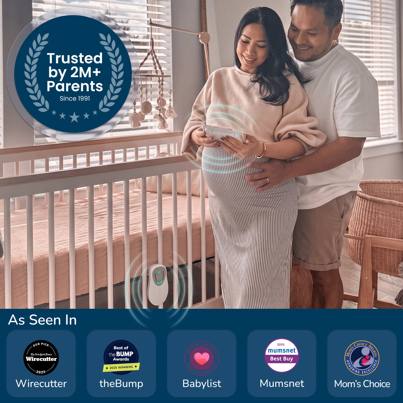 Ultimate Safety Bundle: 5.5" Non-WiFi Video Monitor and Breathing-Motion Alerts