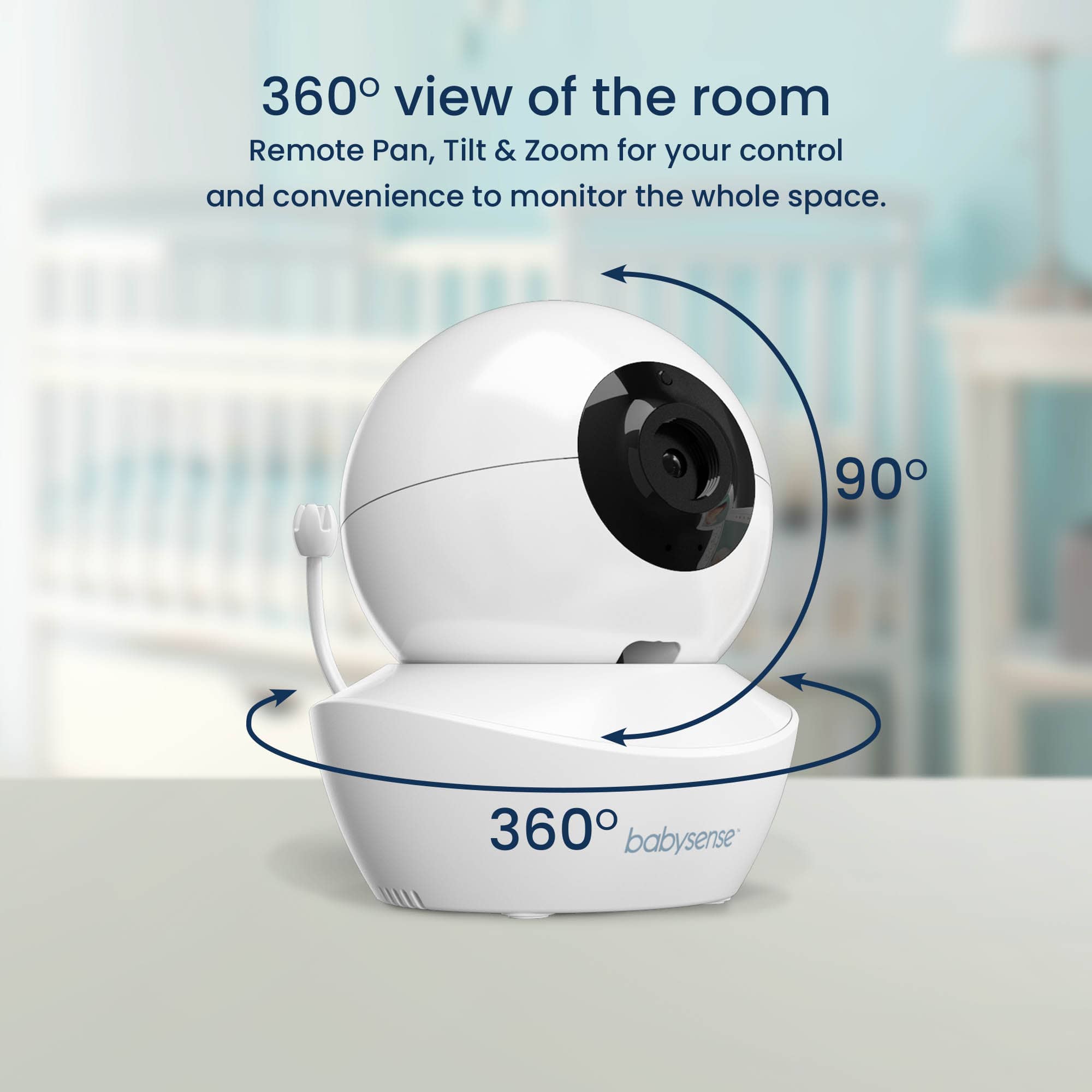 Babysense HD S2: video baby monitor, one camera, non wifi,  night light & sound machine