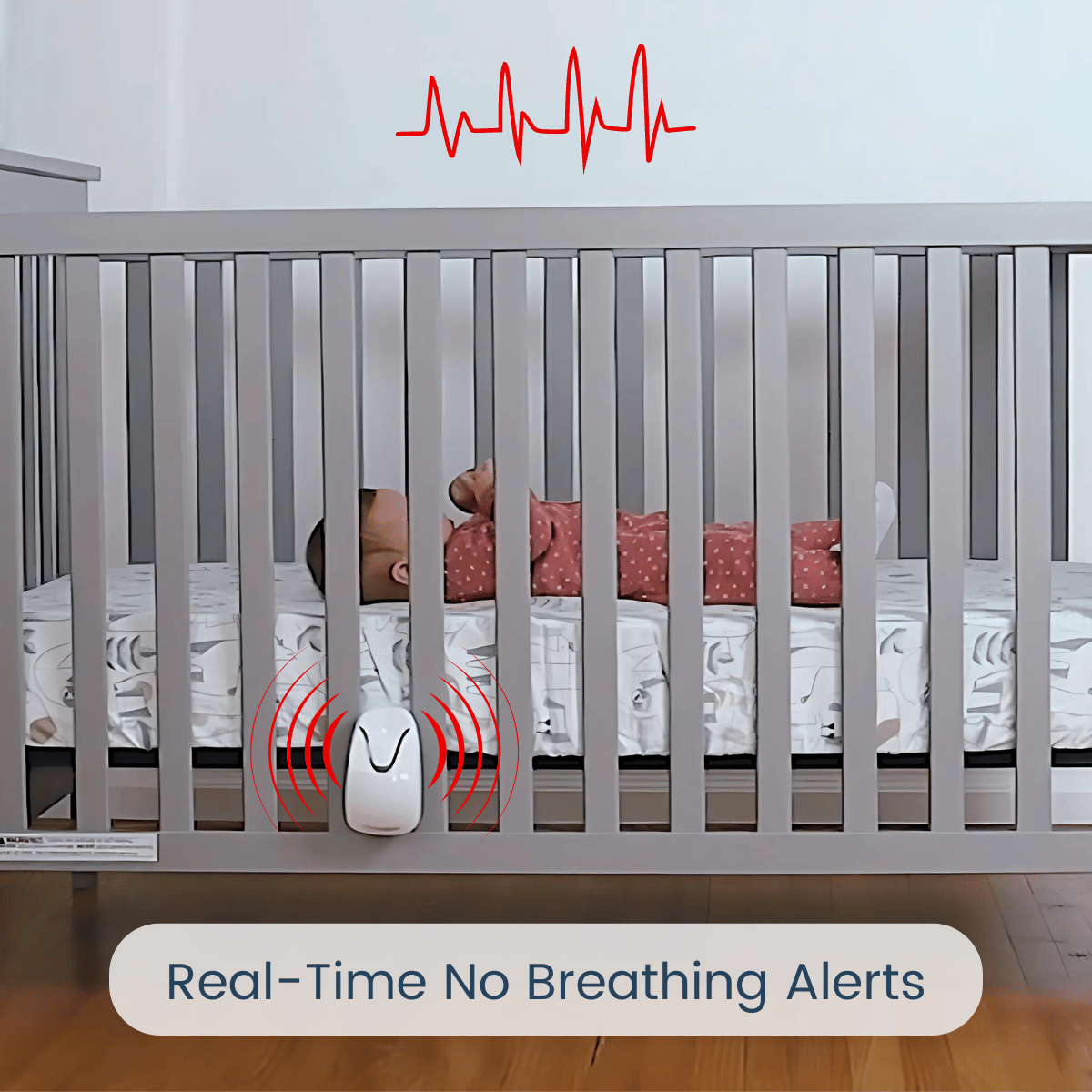 Babysense 7 – Baby Monitor with Real Time No Breathing & Irregularity Alerts for Safe Sleep