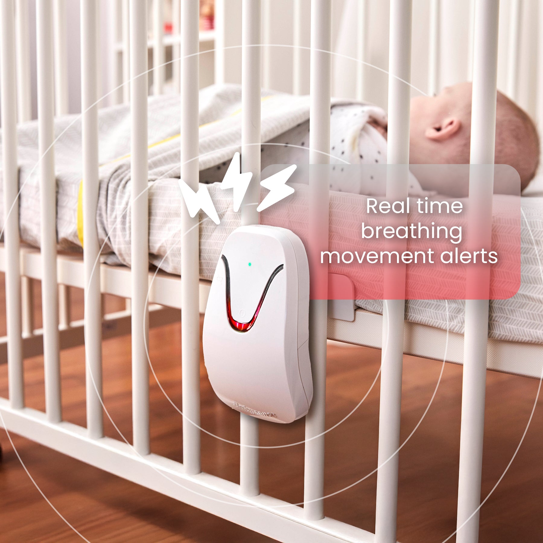 Babysense 7 – Baby Monitor with Real Time No Breathing & Irregularity Alerts for Safe Sleep