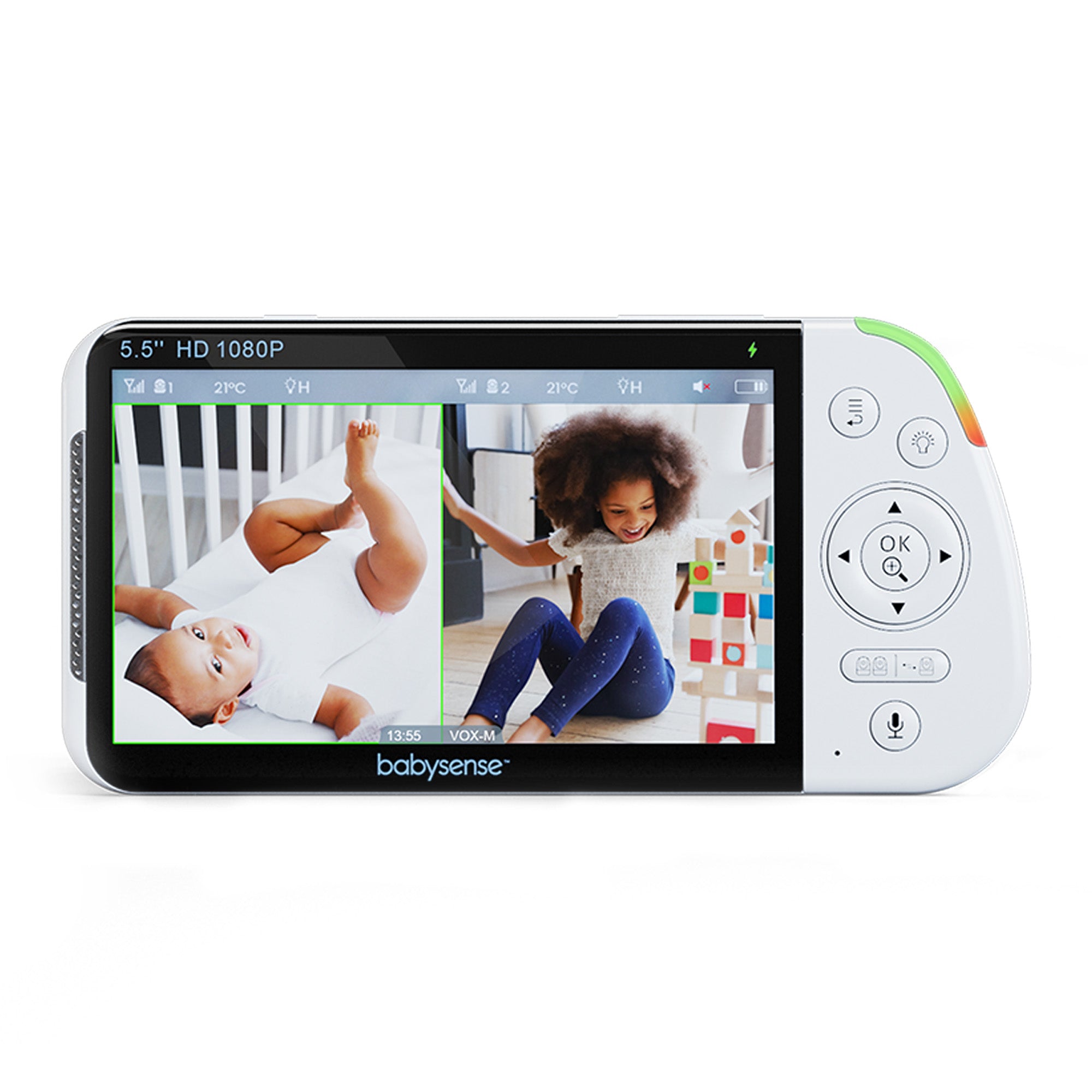 Parent Unit for 5.5" Split-Screen Video Baby Monitor MaxView