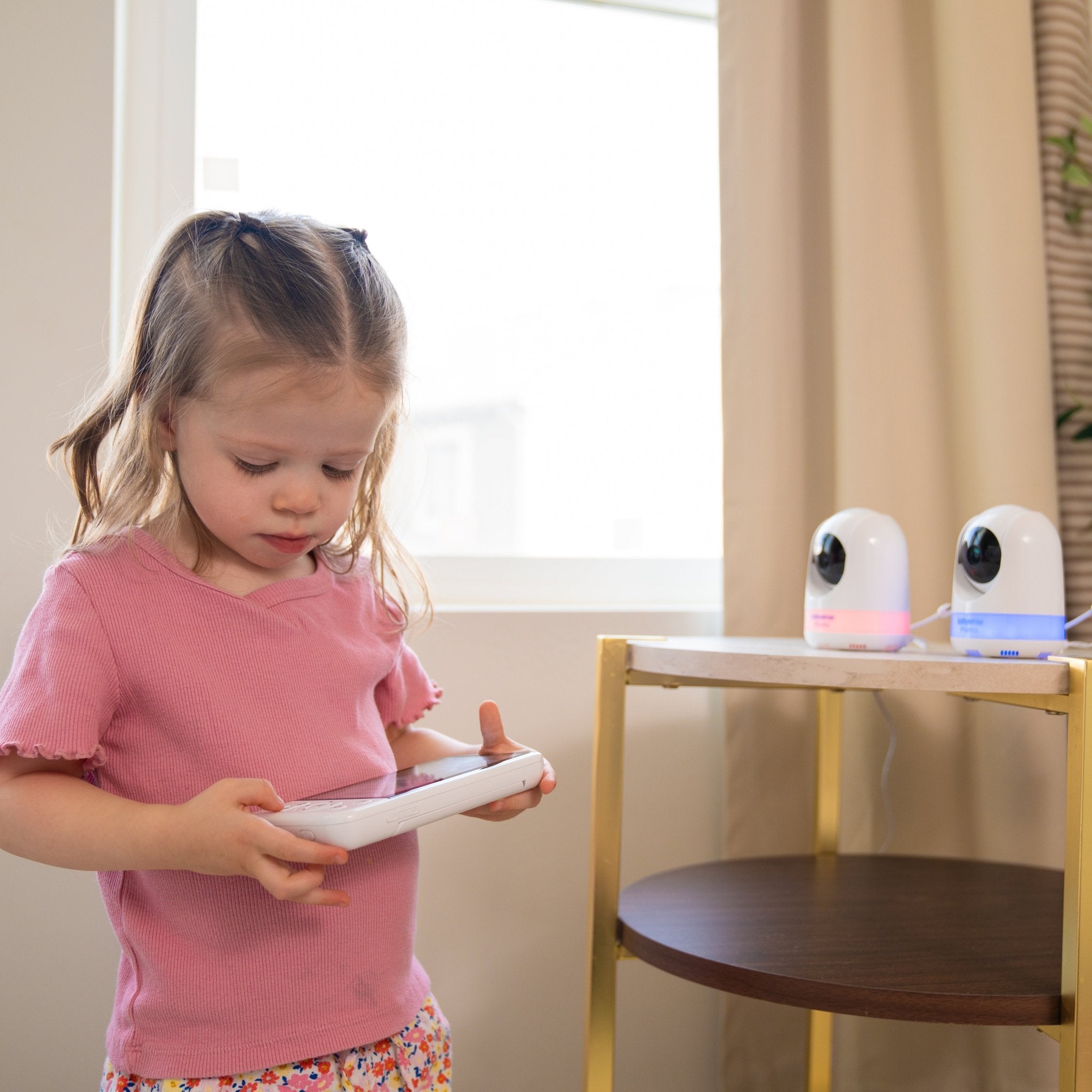 Babysense Prisma: Video Baby Monitor with 1 Camera, Non Wifi, Split Screen, Night Light & Sound Machine