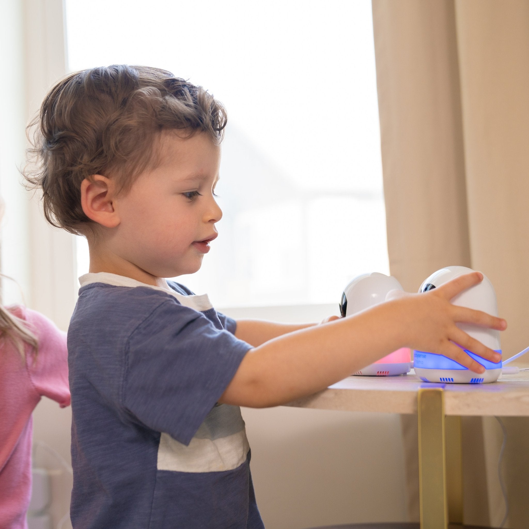 Babysense Prisma: Video Baby Monitor with 2 Cameras, Non Wifi, Split Screen, Night Light & Sound Machine