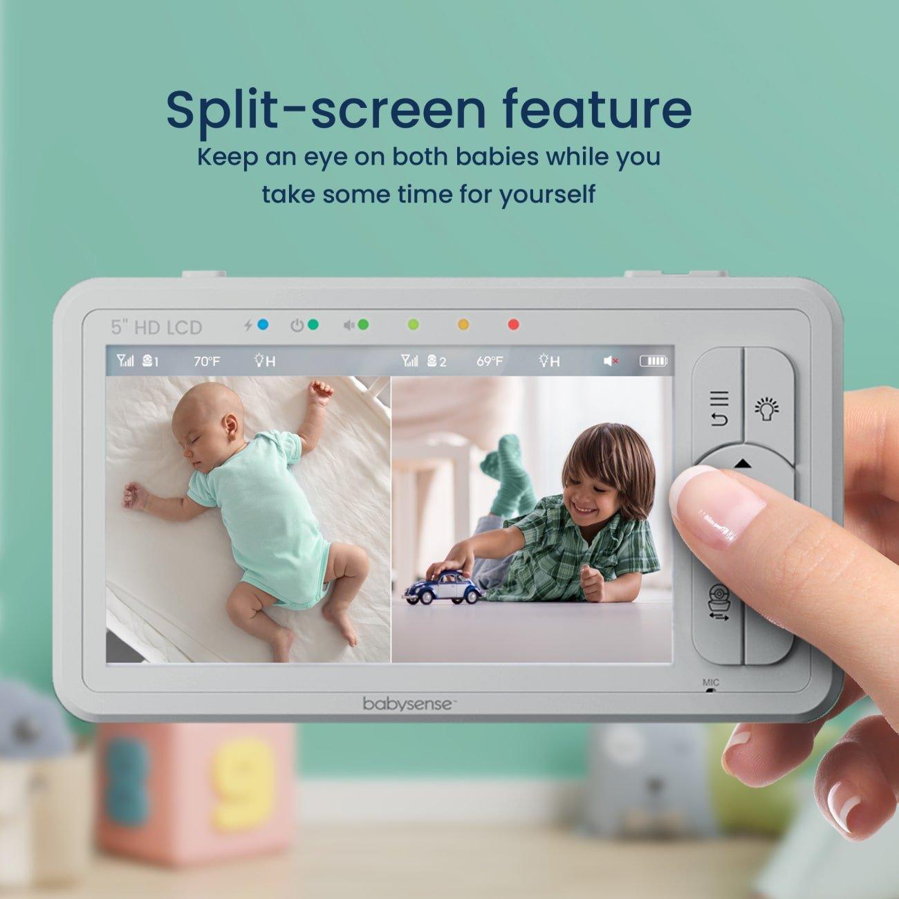 Babysense True Sleep: Video Baby Monitor with Real Time No Breathing & Irregularity Alerts, 1 or 2 Cameras