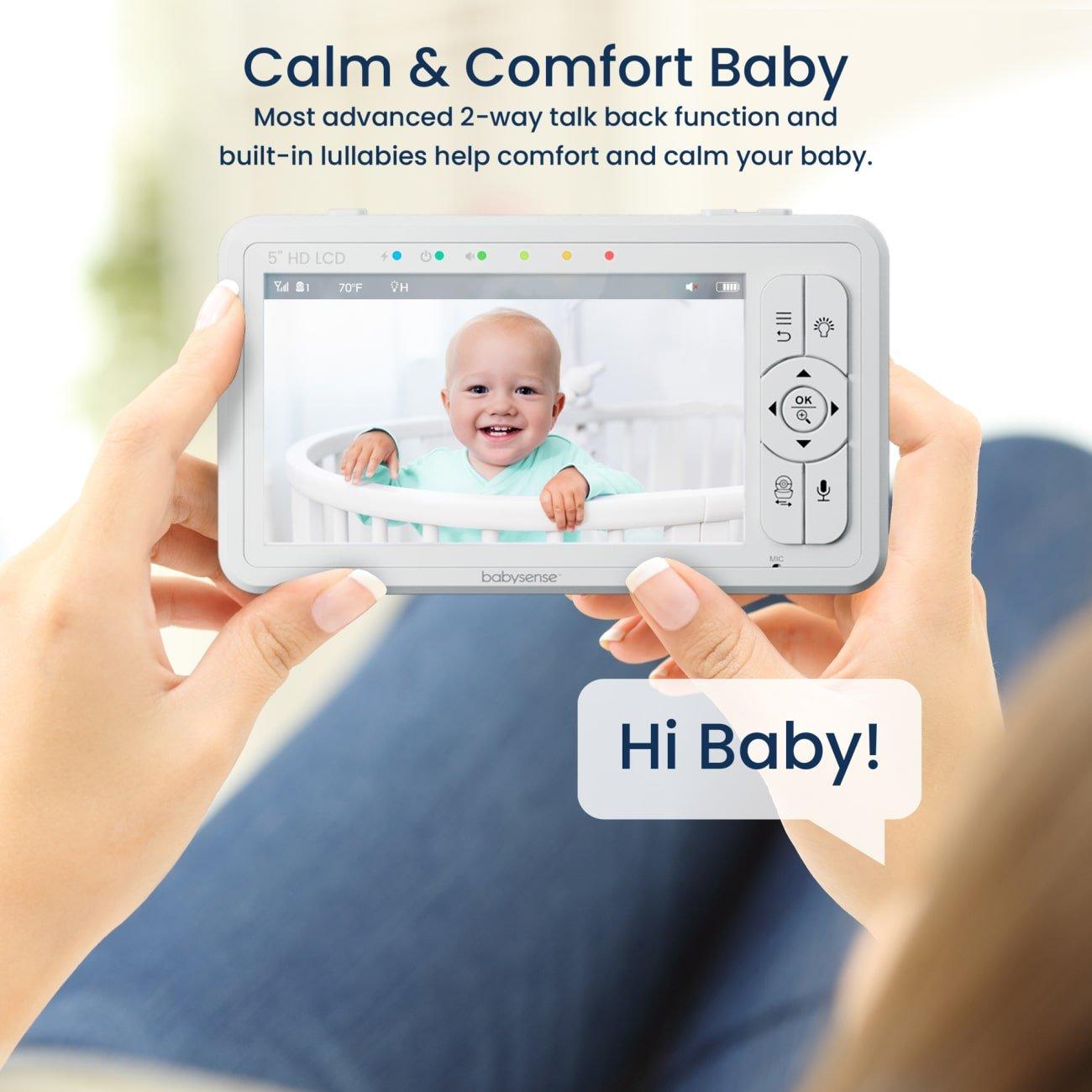 Babysense True Sleep: Video Baby Monitor with Real Time No Breathing & Irregularity Alerts, 1 or 2 Cameras