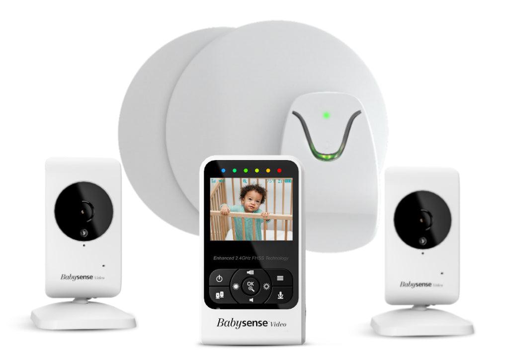 Babysense 7 Breathing & Compact Video Monitor Bundle 2 Cameras, V24R - Babysense-UK