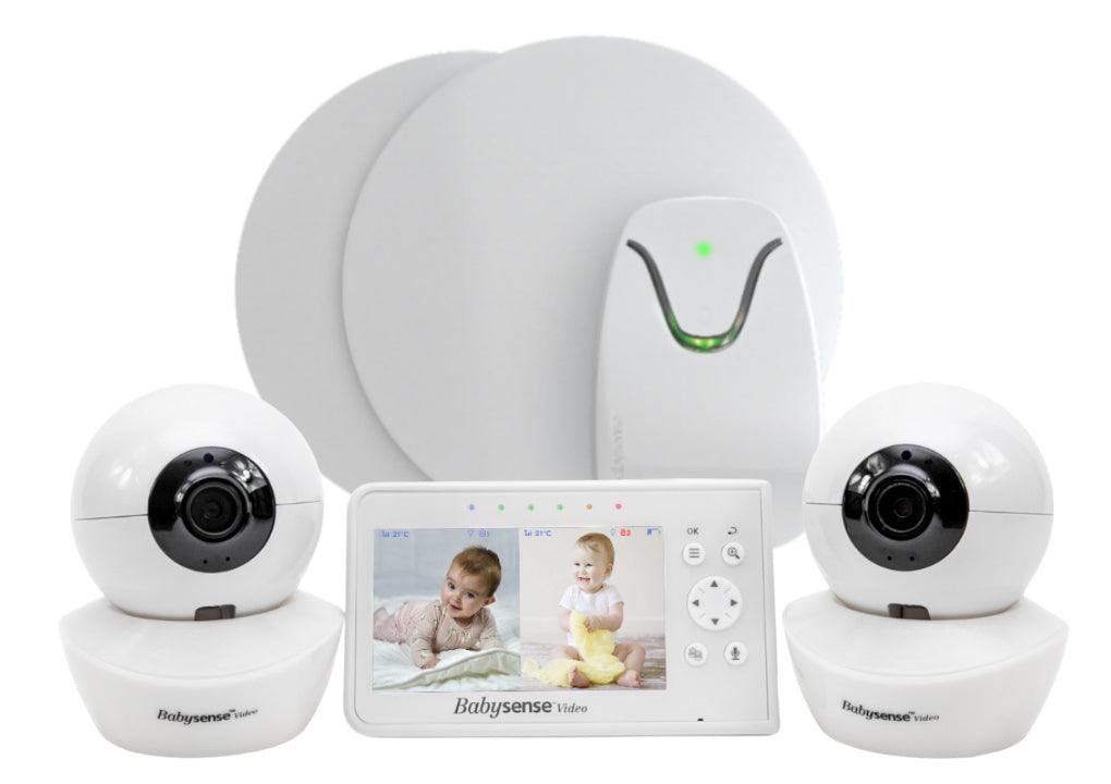 Babysense 7 Breathing & Split Screen Video Baby Monitor, 2 Cameras, V43 - Babysense-UK