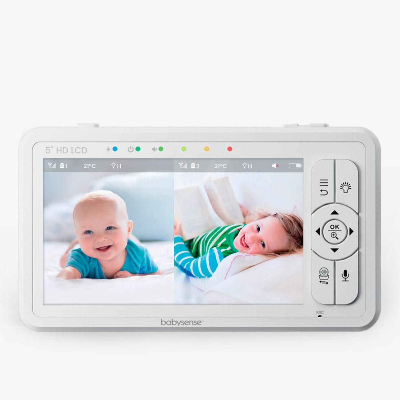 Parent Unit for 5" Split-Screen Video Baby Monitor HD S2 - Babysense-UK